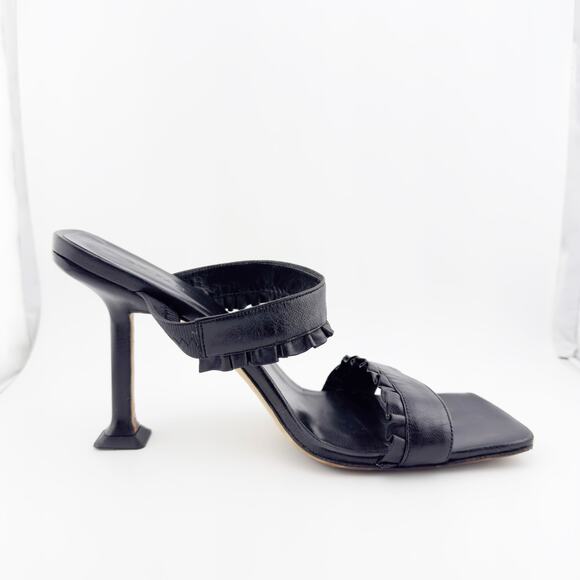 BY FAR‎ Black Square Toe Heels - Picture 4 of 11